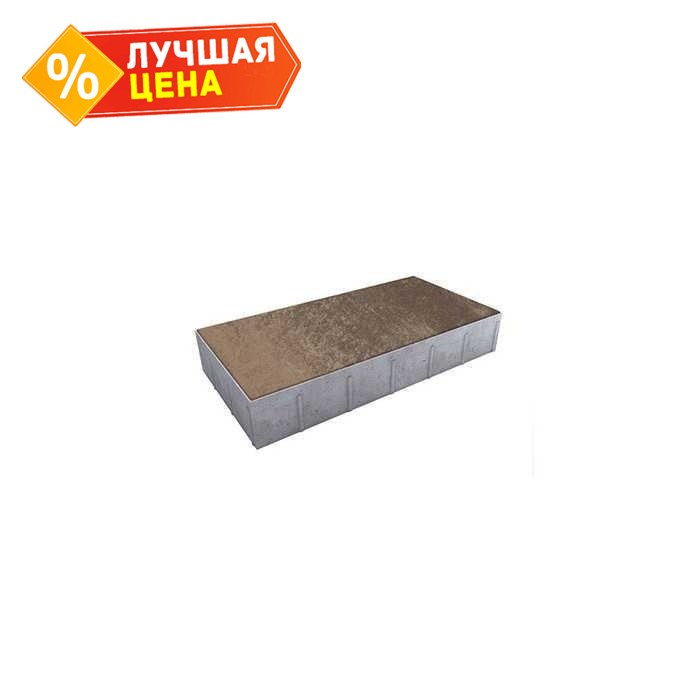Плитка тротуарная Прямоугольник (Ла-Линия) В.5.П.10 Листопад гладкий xаски 600x300x100 мм