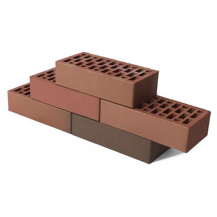 Кирпич БРАЕР кладка бордо гладкий, 250х120х65 мм
